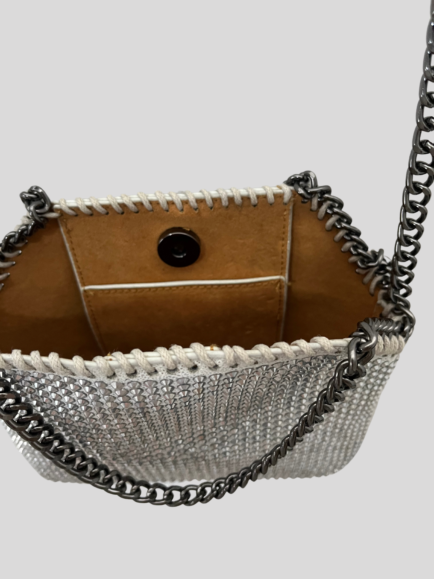 Bolso cuero vegano cadena crossbody