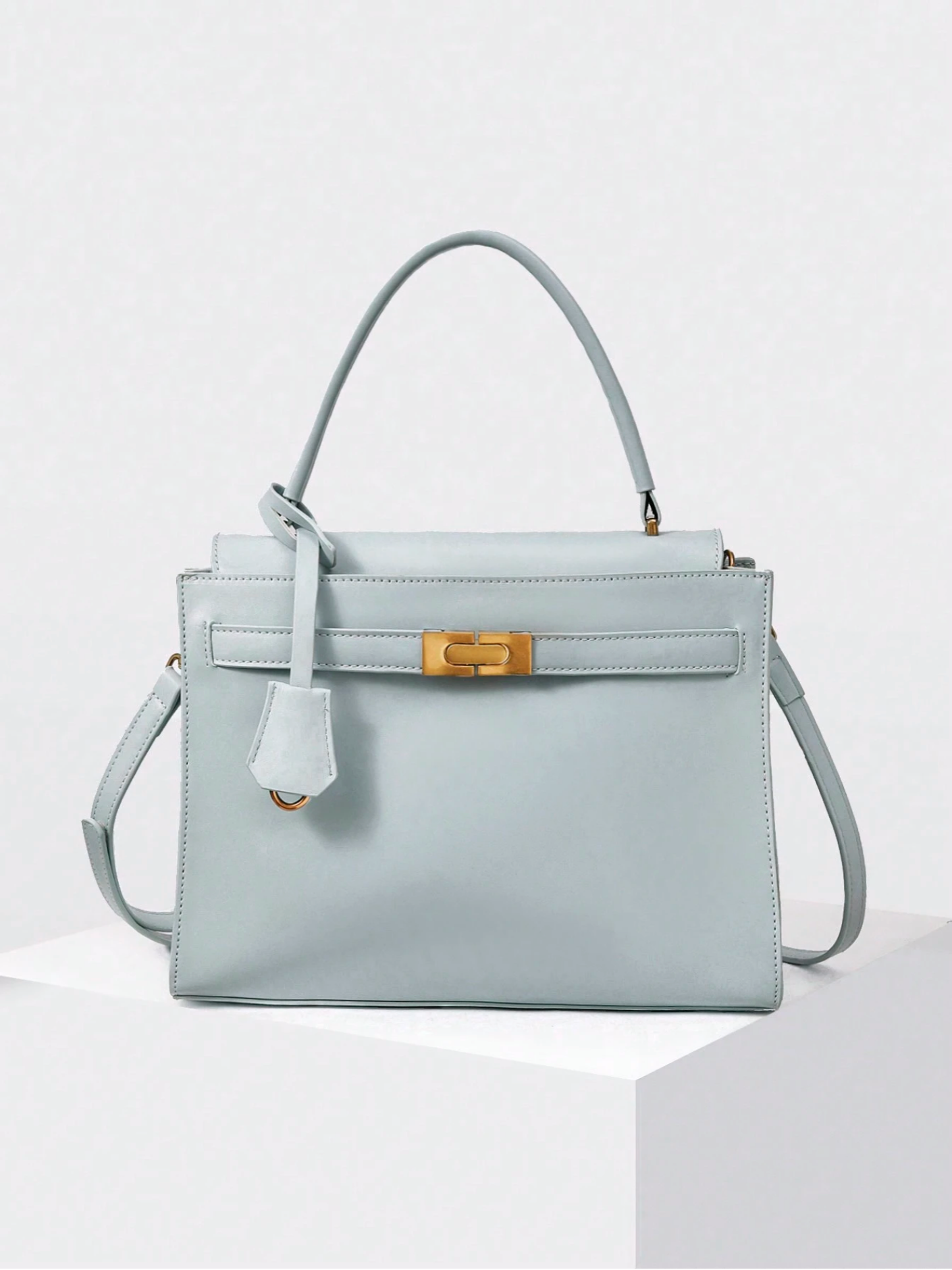 Bolso minimal celeste