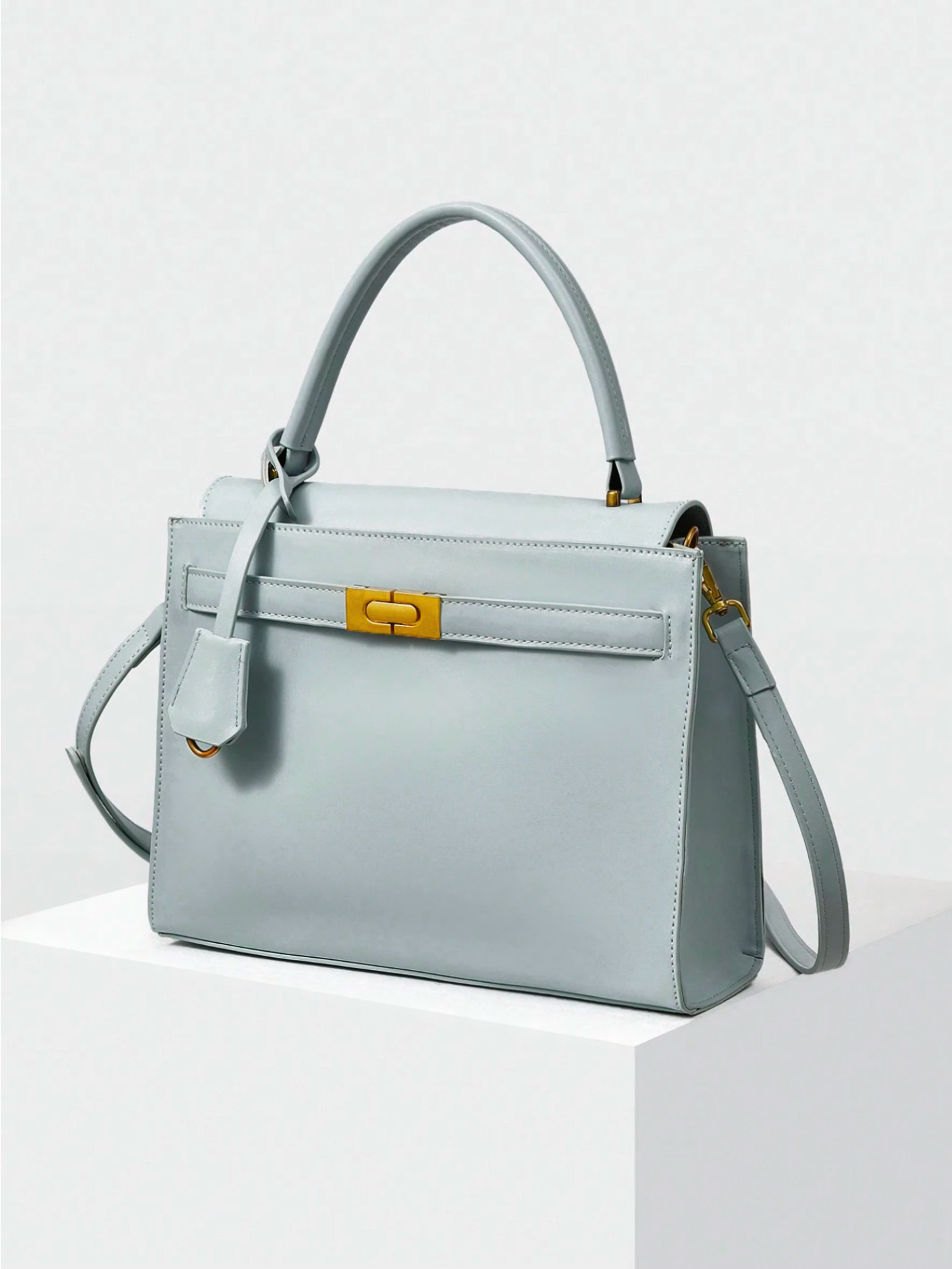 Bolso minimal celeste