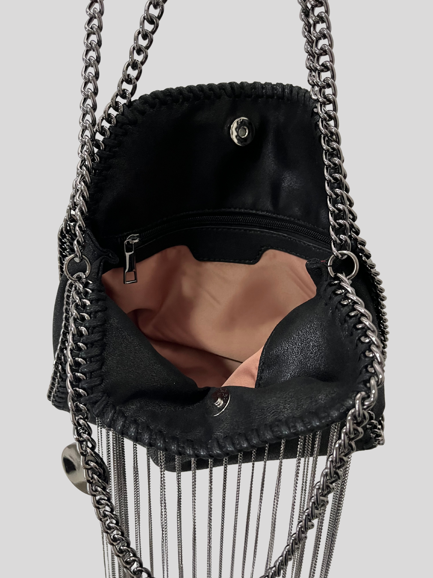 Bolso cadenas metálico crossbody