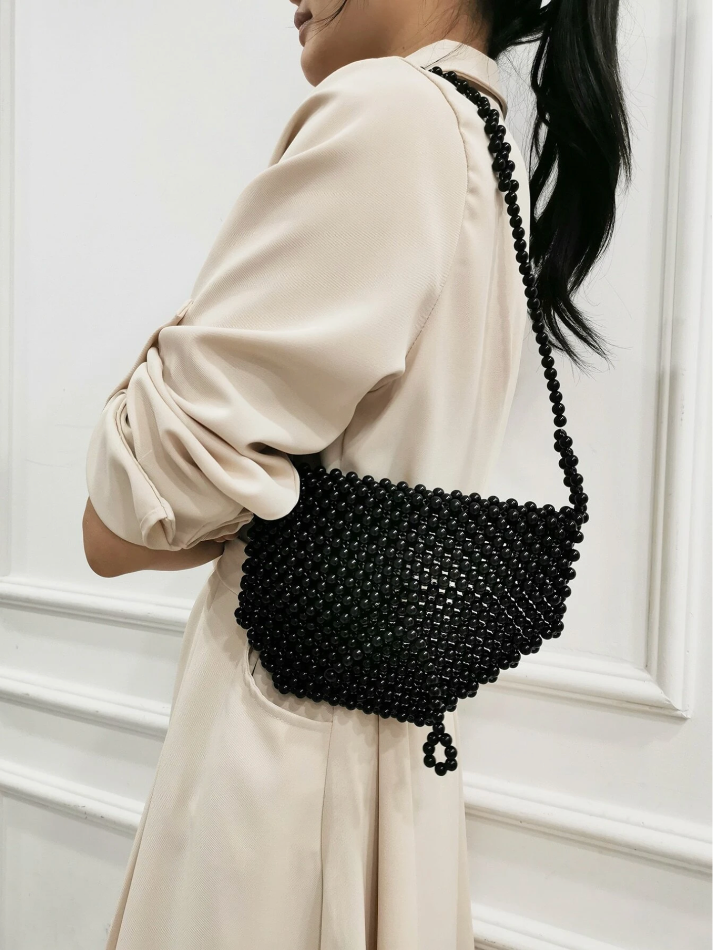 Bolso cartera cuentas mini