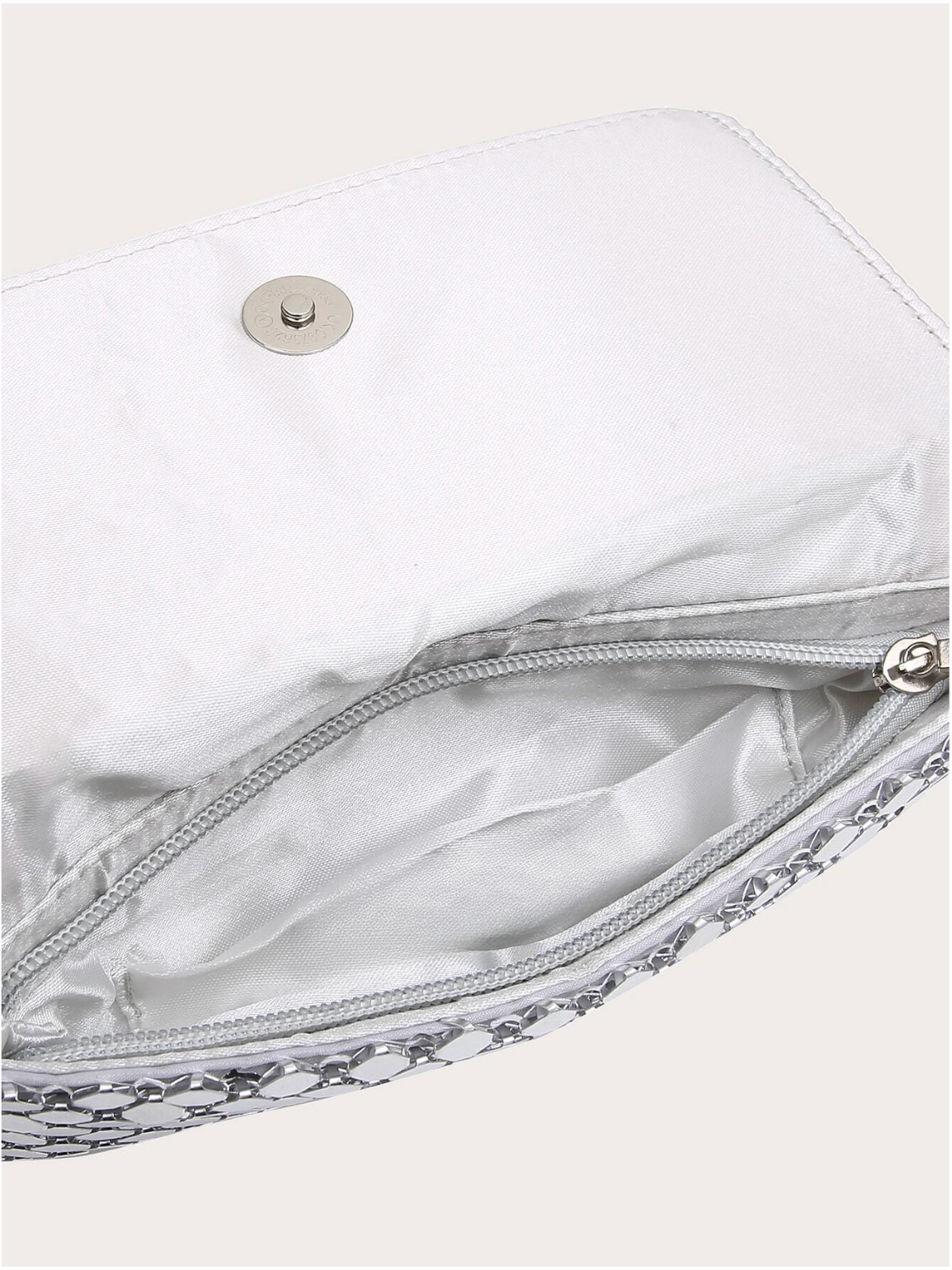Bolso cartera lentejuelas metálicas
