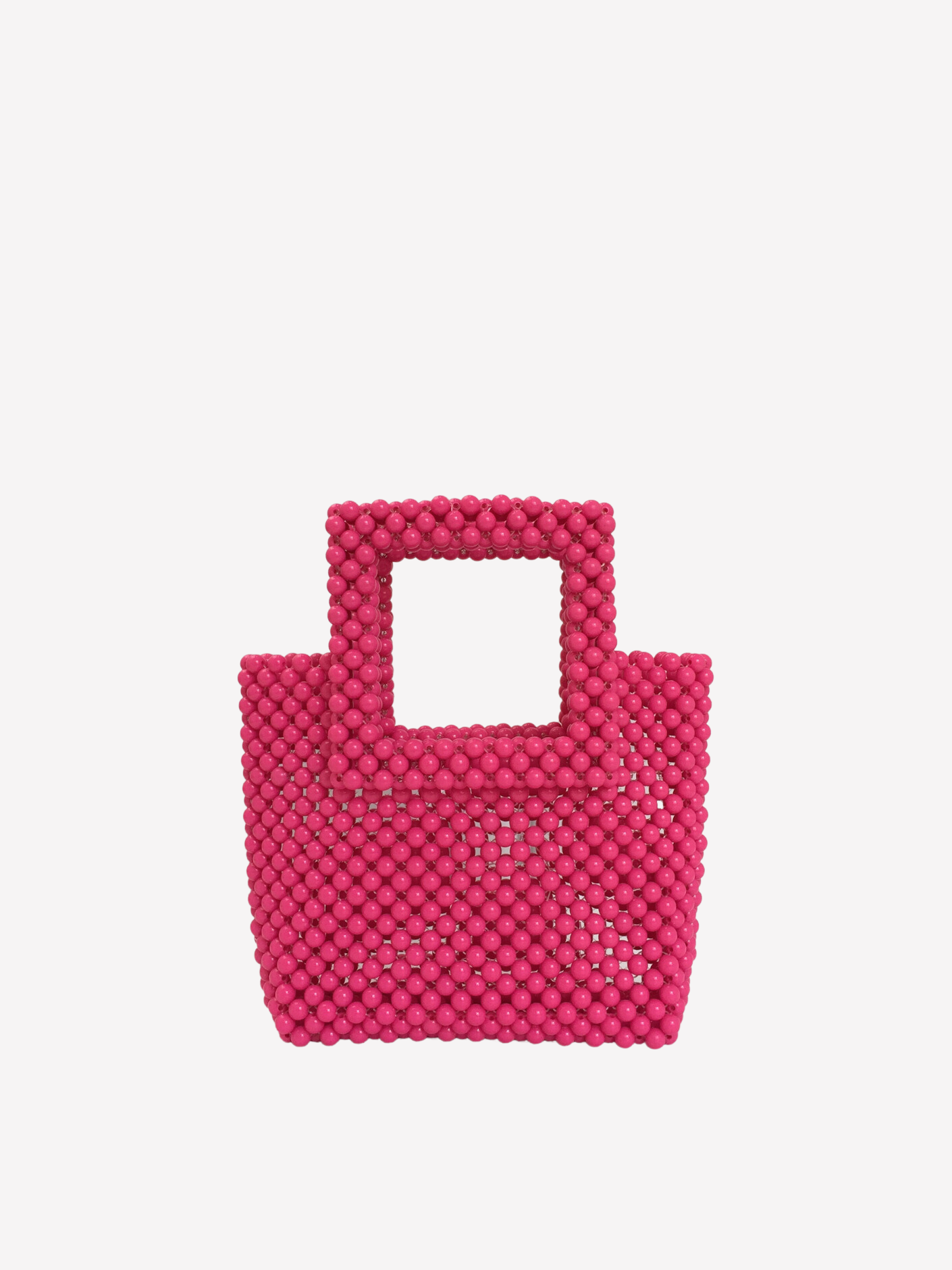 Bolso cuentas cuadrado
