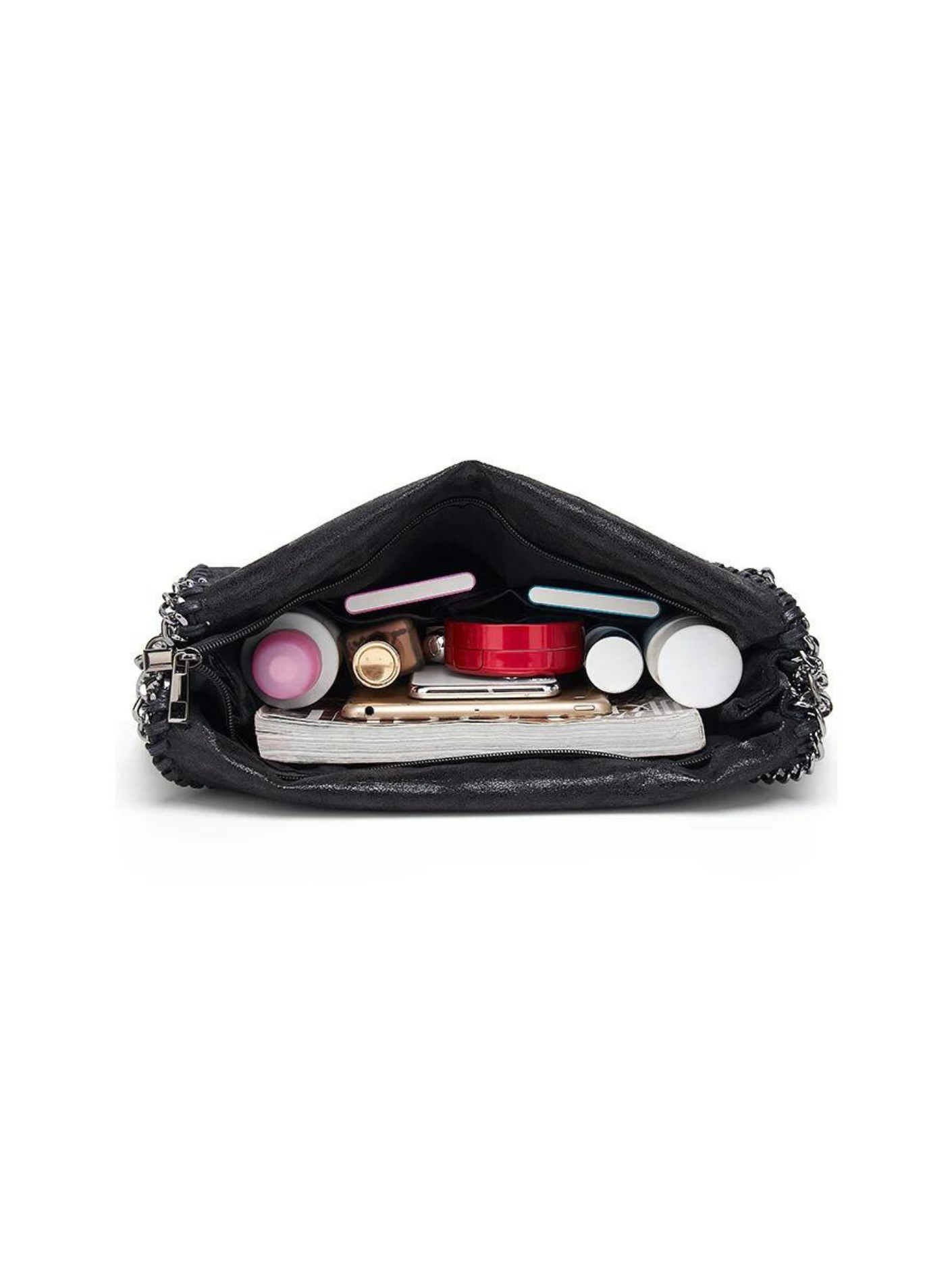 Bolso tote metálico diseño cadena