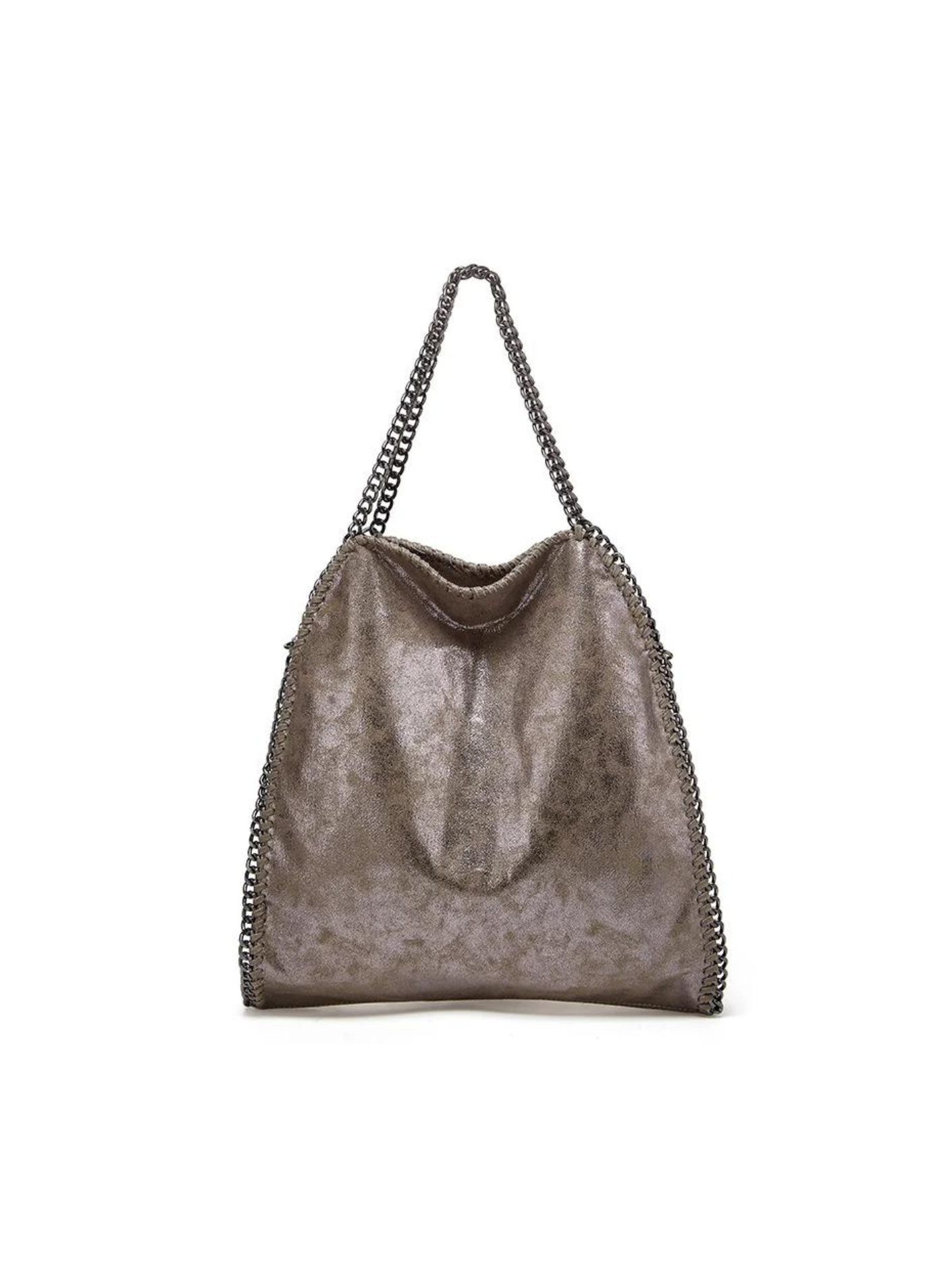 Bolso tote metálico diseño cadena