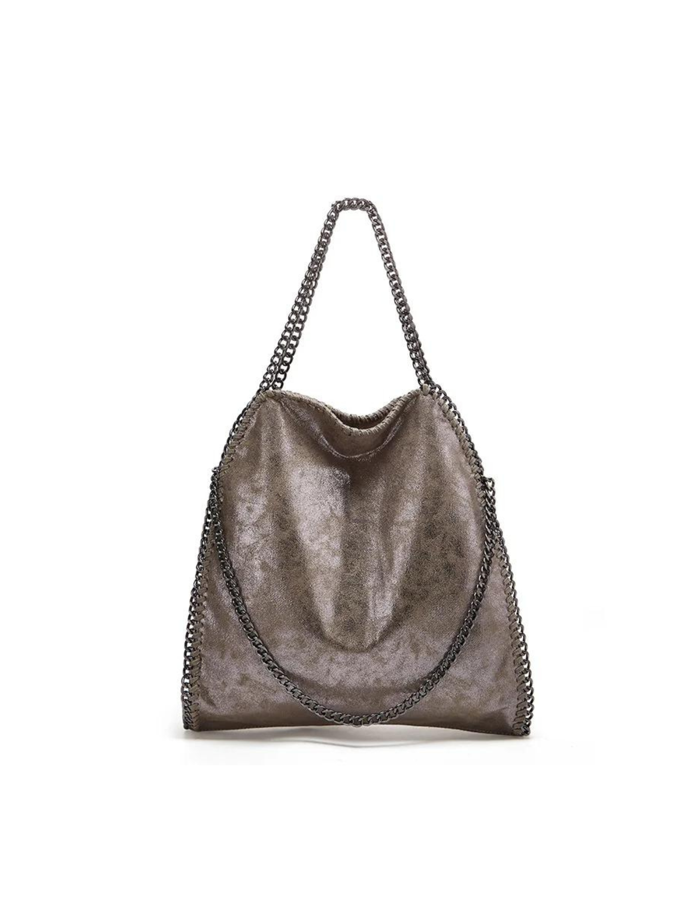 Bolso tote metálico diseño cadena