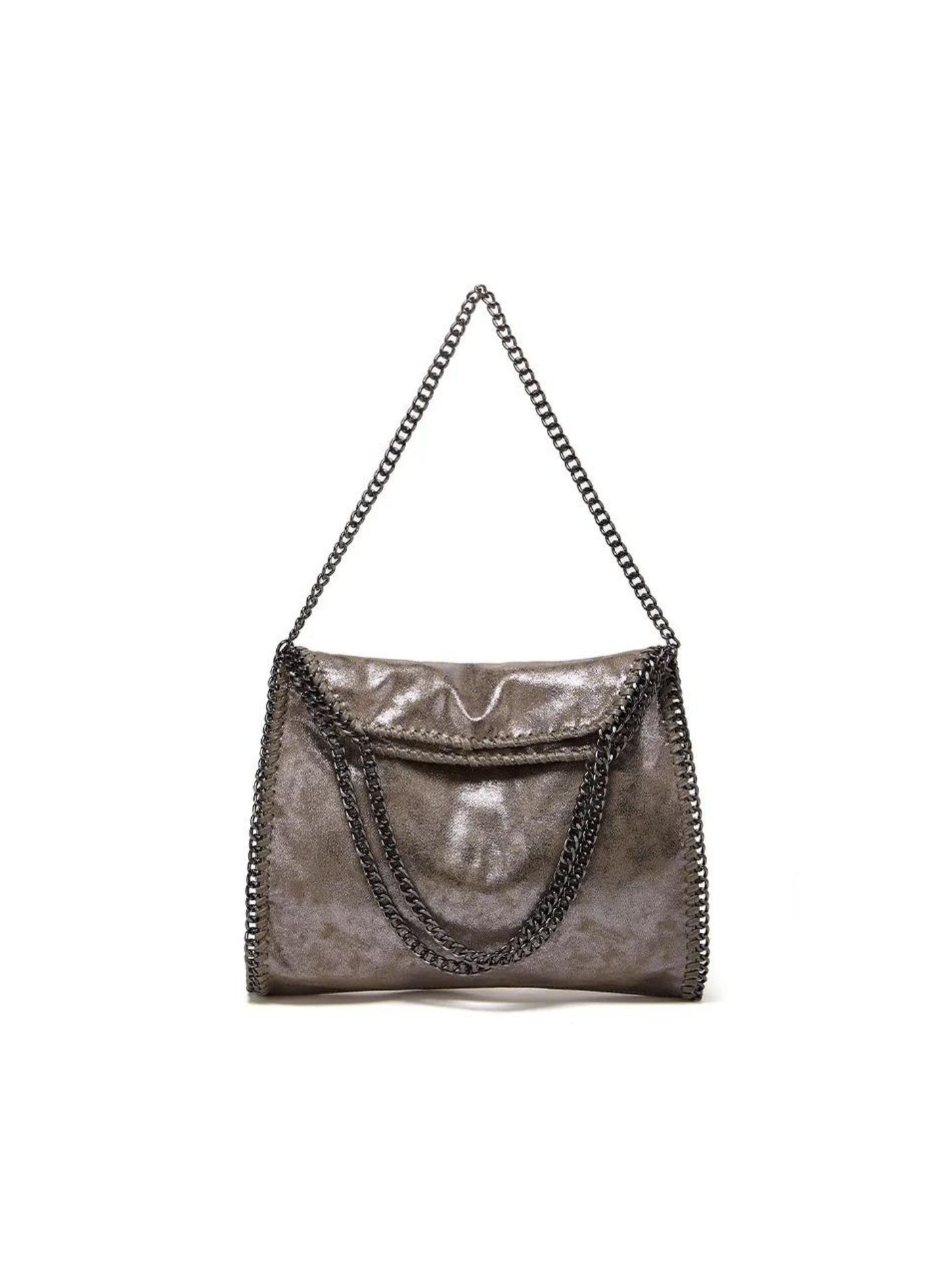 Bolso tote metálico diseño cadena
