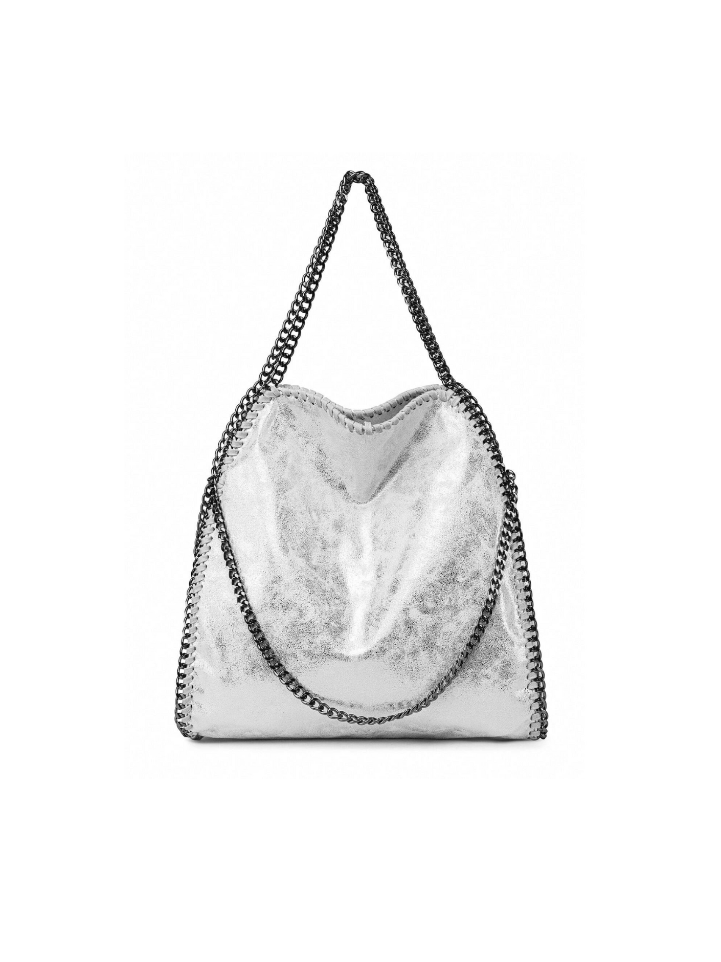Bolso tote metálico diseño cadena