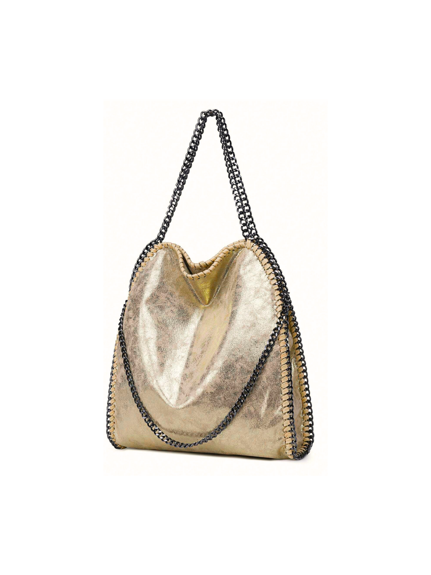 Bolso tote metálico diseño cadena