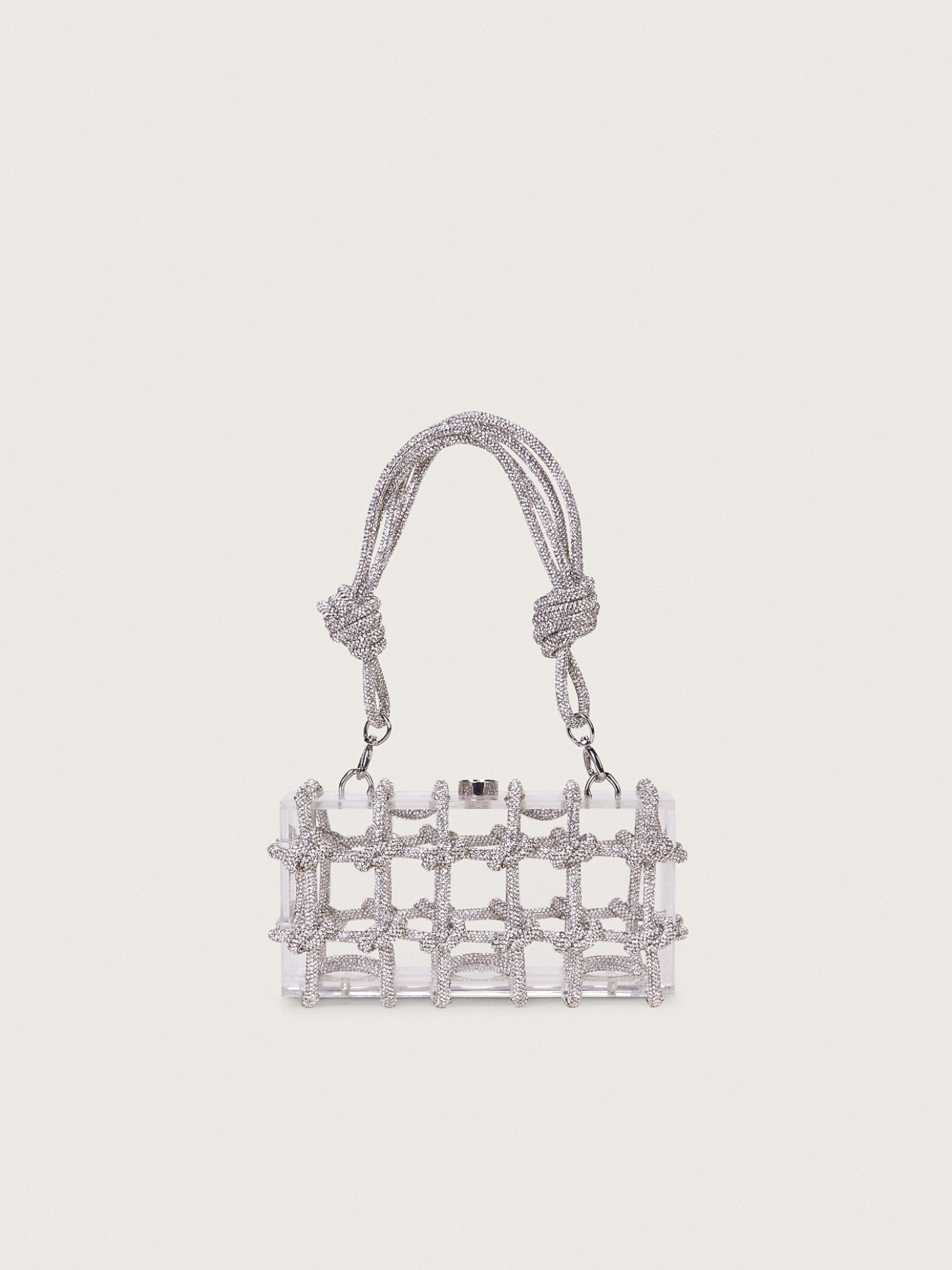 Bolso tejido diamantes