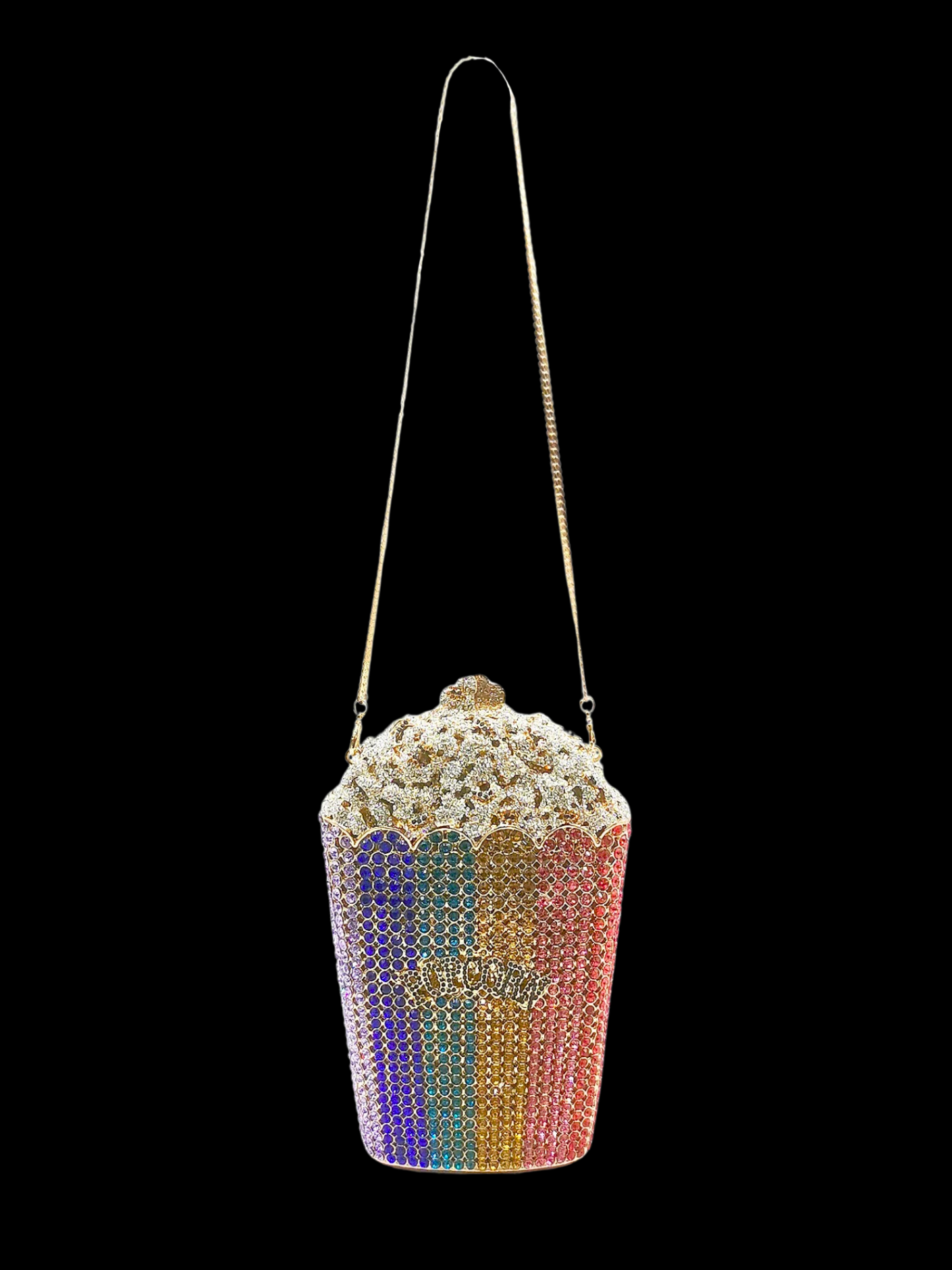Bolso popcorn diamantes