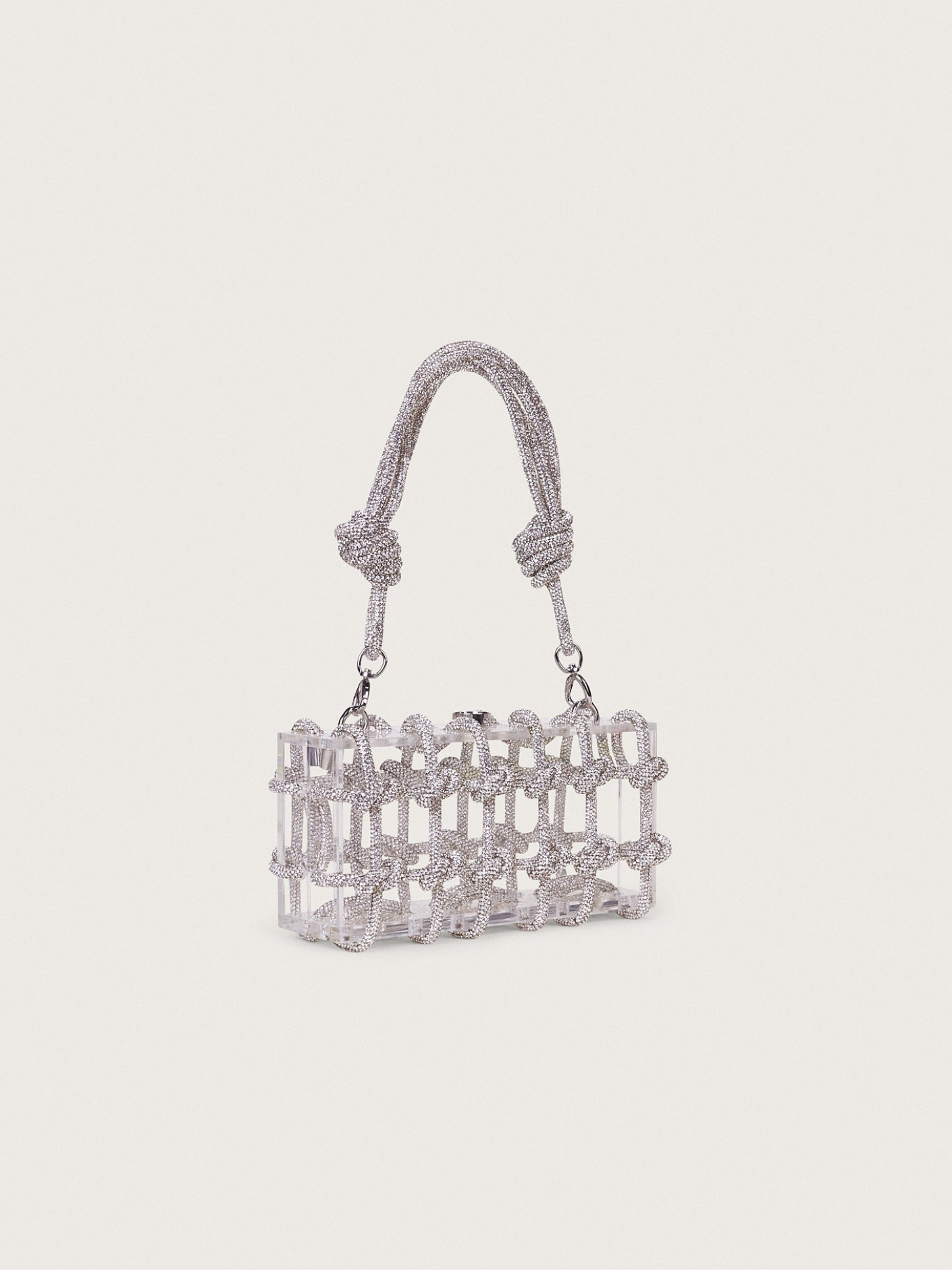 Bolso tejido diamantes