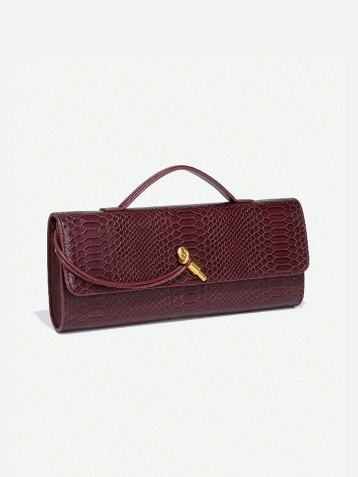 Bolso cartera alargado textura