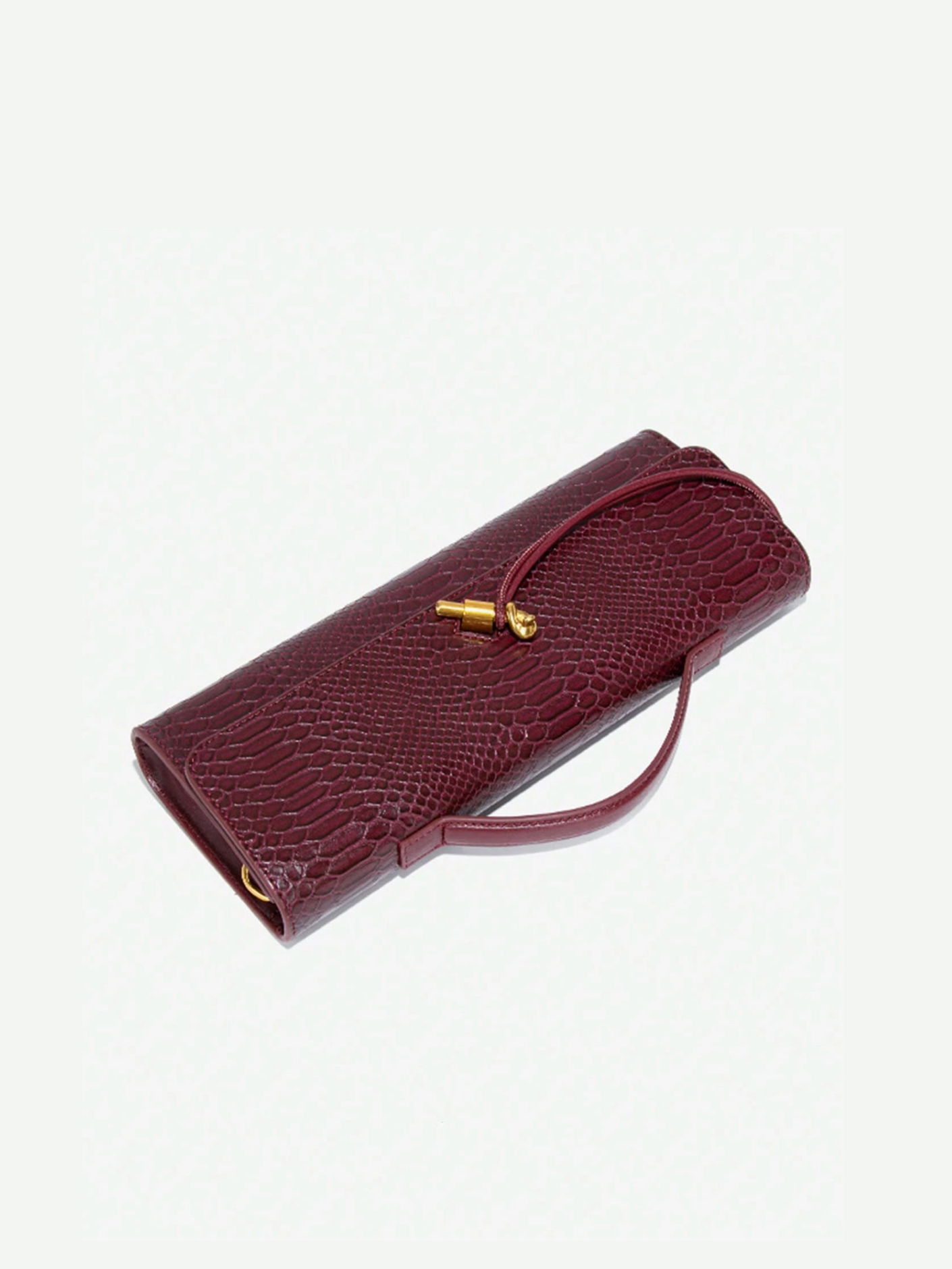 Bolso cartera alargado textura