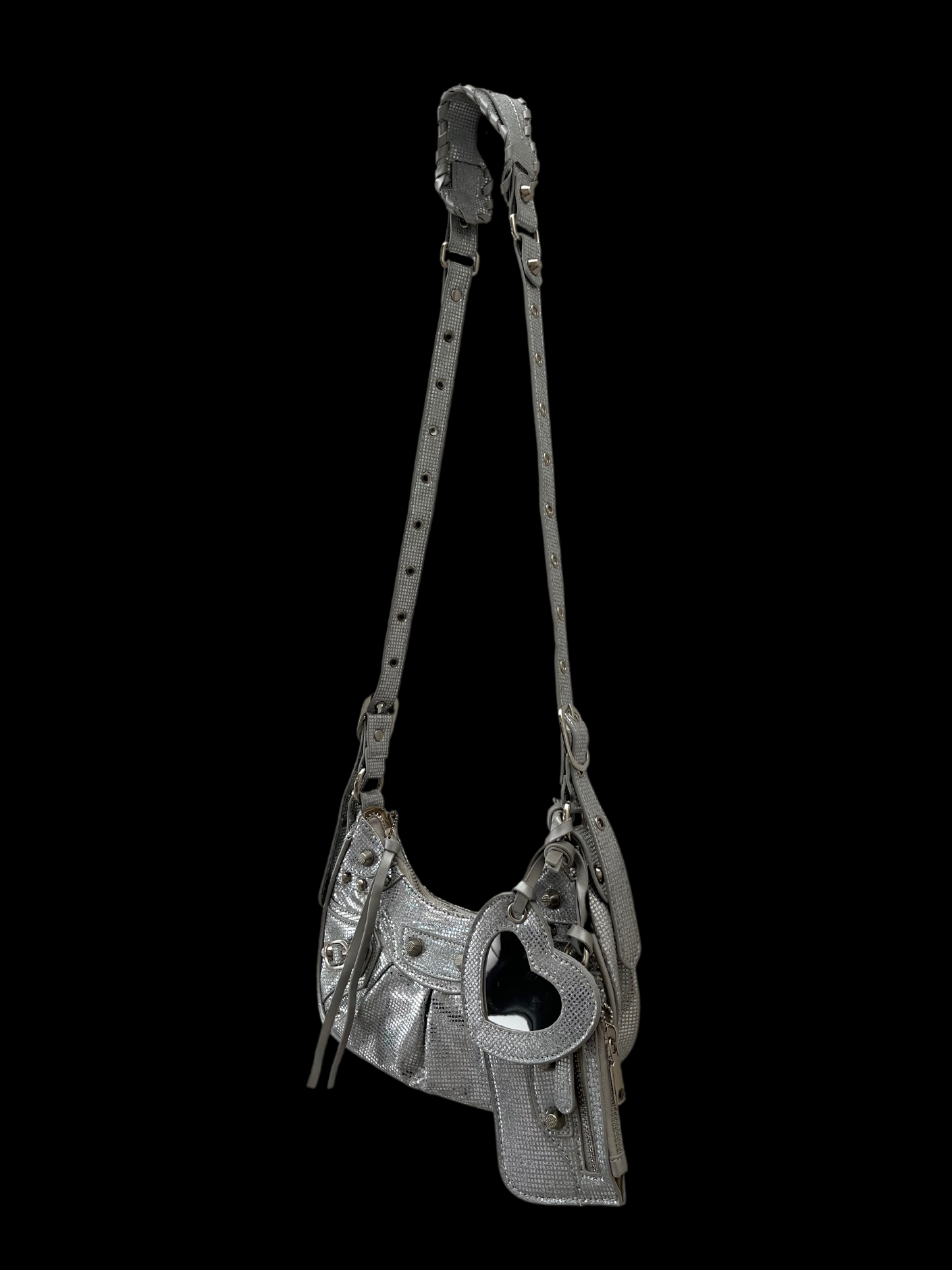 Bolso crossbody brillante