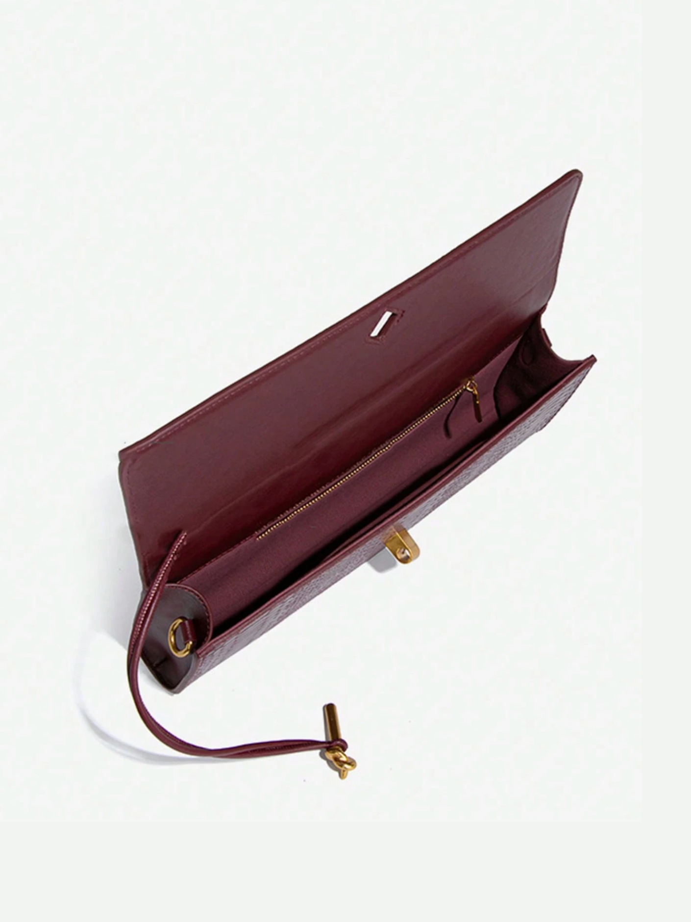 Bolso cartera alargado textura