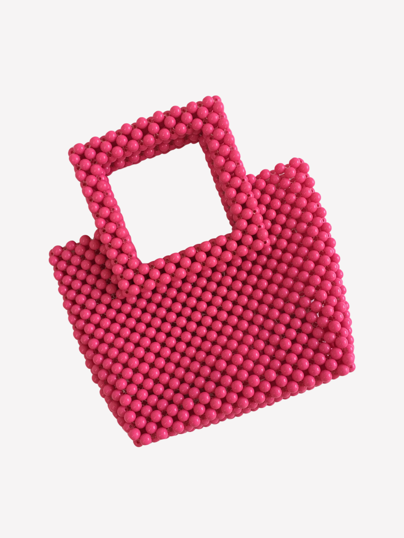 Bolso cuentas cuadrado