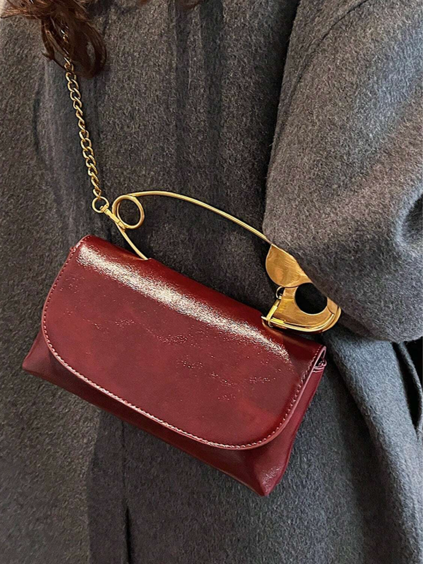 Bolso asa broche