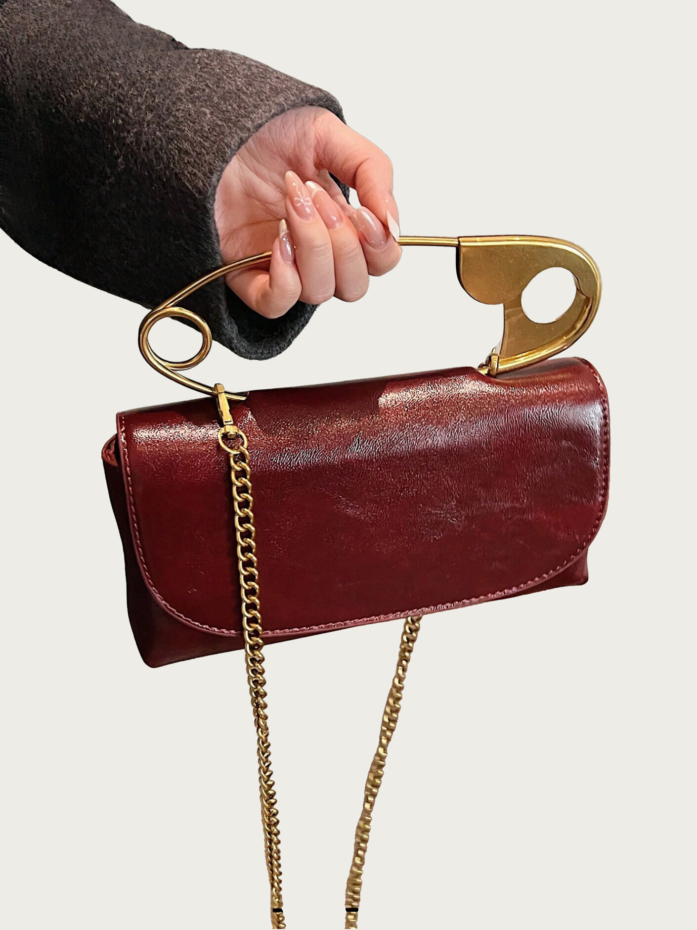 Bolso asa broche