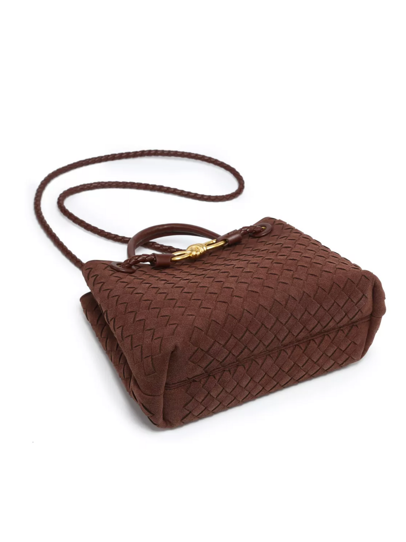Bolso tejido gamuza nudo