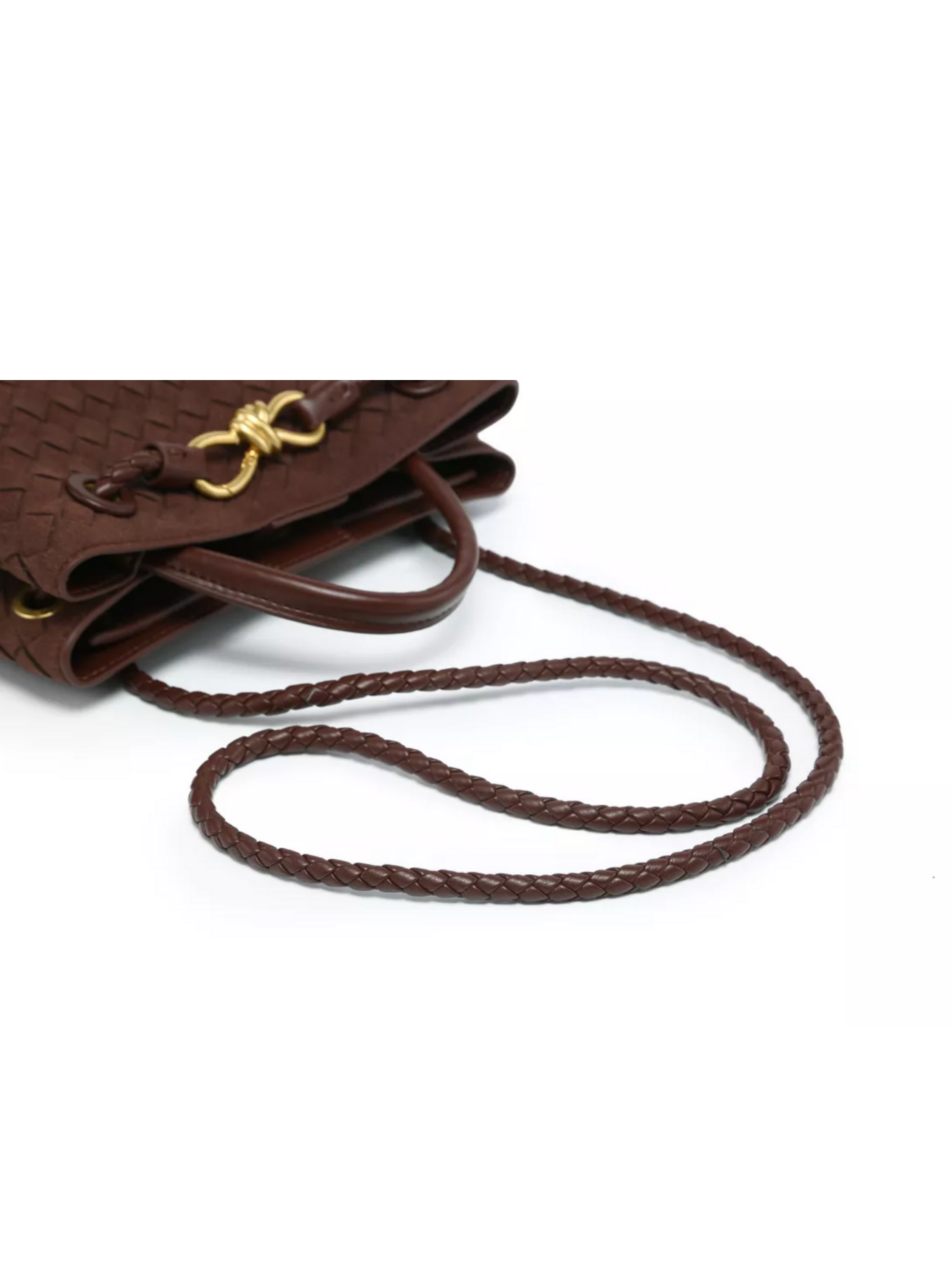Bolso tejido gamuza nudo
