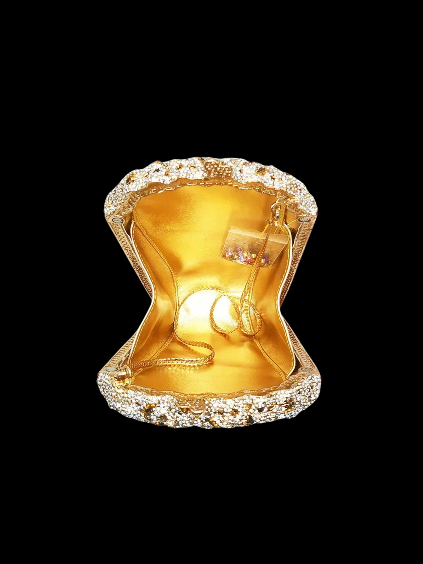 Bolso popcorn diamantes