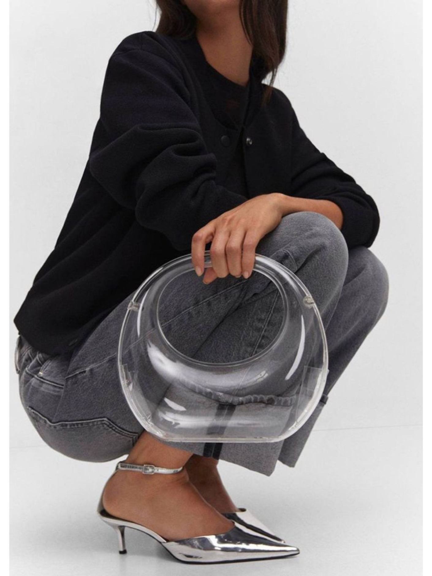 Bolso hoop acrílico