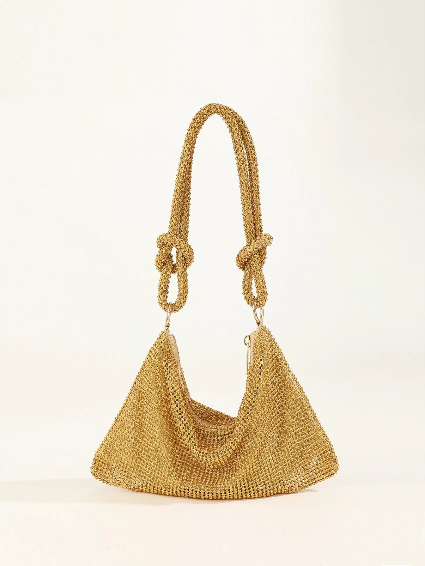 Bolso diamantes nudo