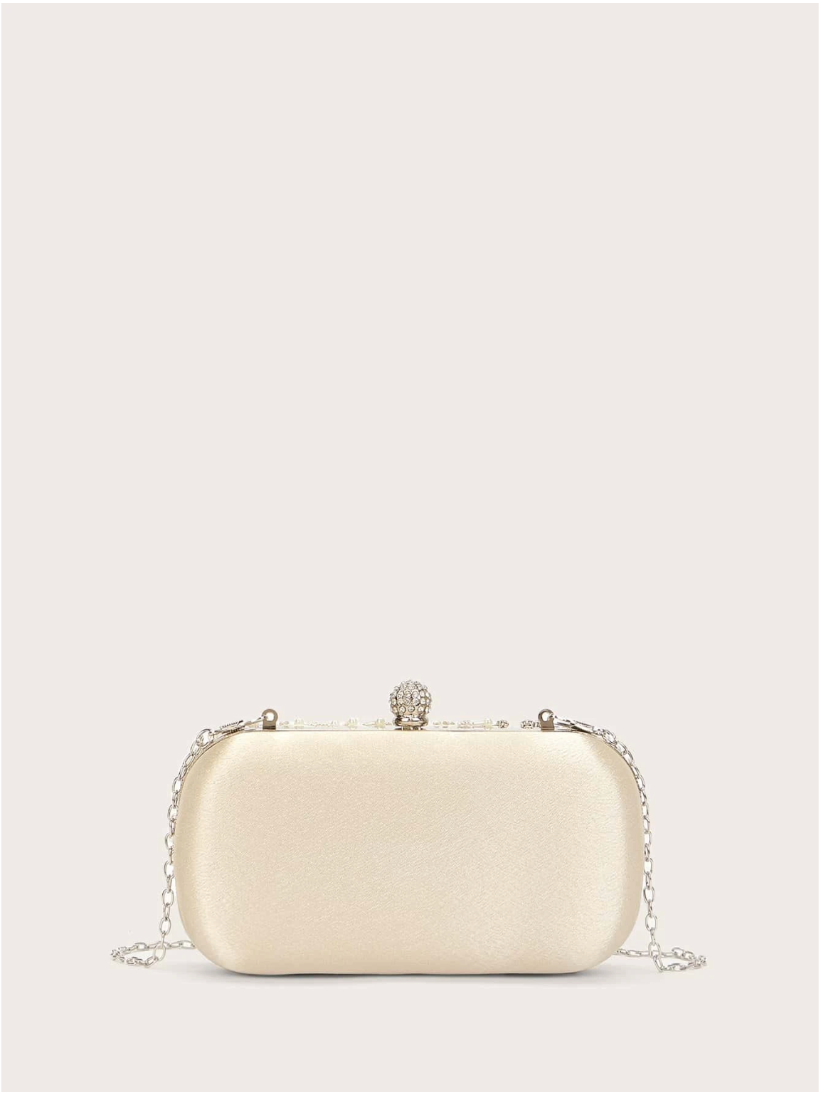 Bolso clutch bordado diamantes perlas
