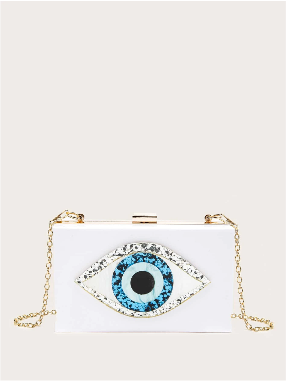 Bolso clutch ojo protector