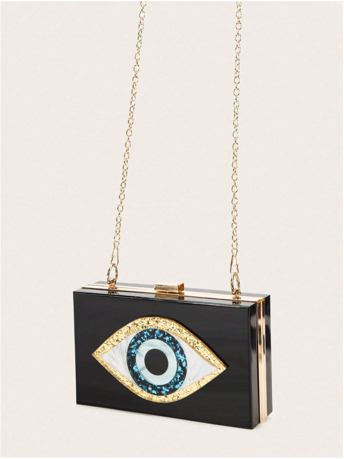 Bolso clutch ojo protector