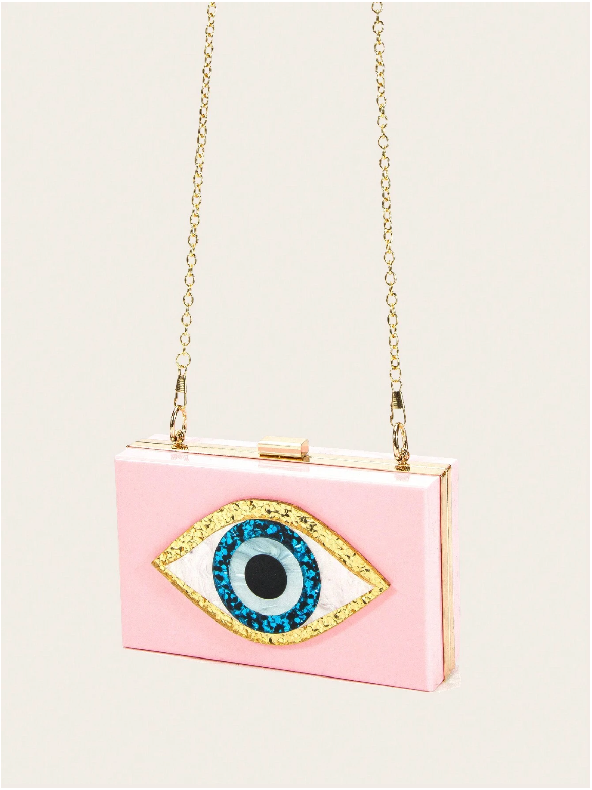 Bolso clutch ojo protector
