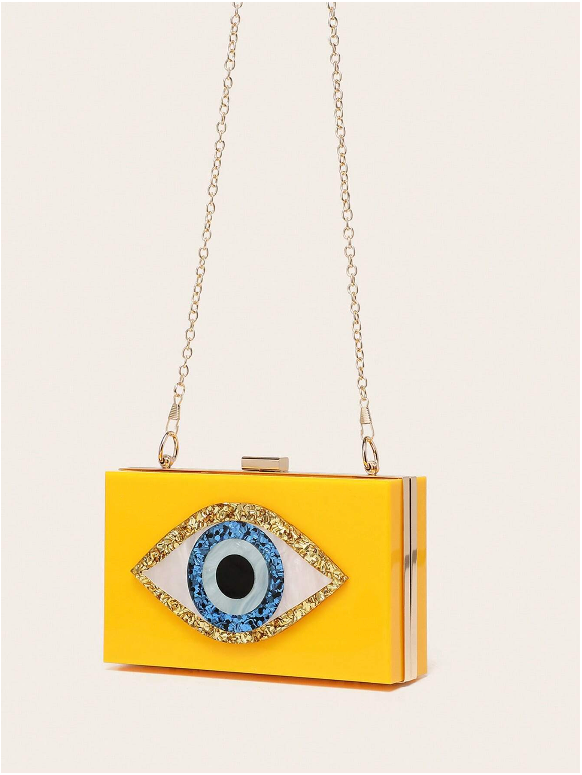 Bolso clutch ojo protector