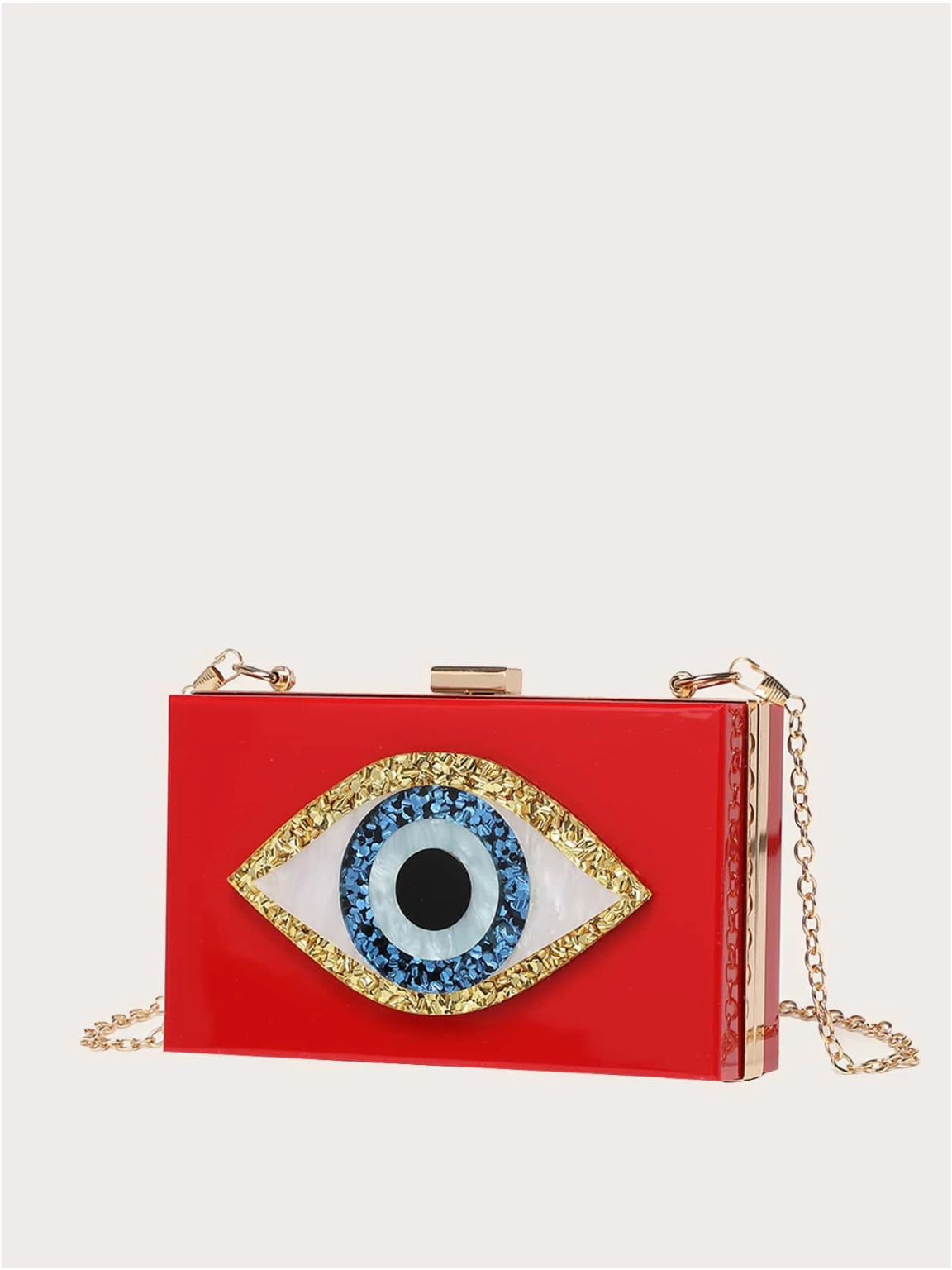 Bolso clutch ojo protector