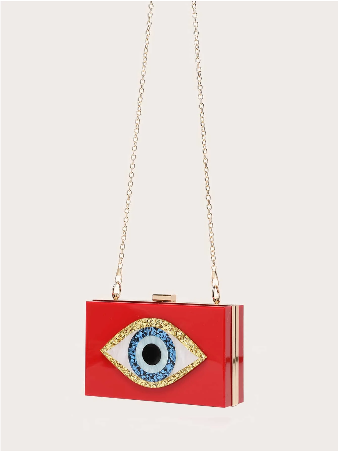 Bolso clutch ojo protector