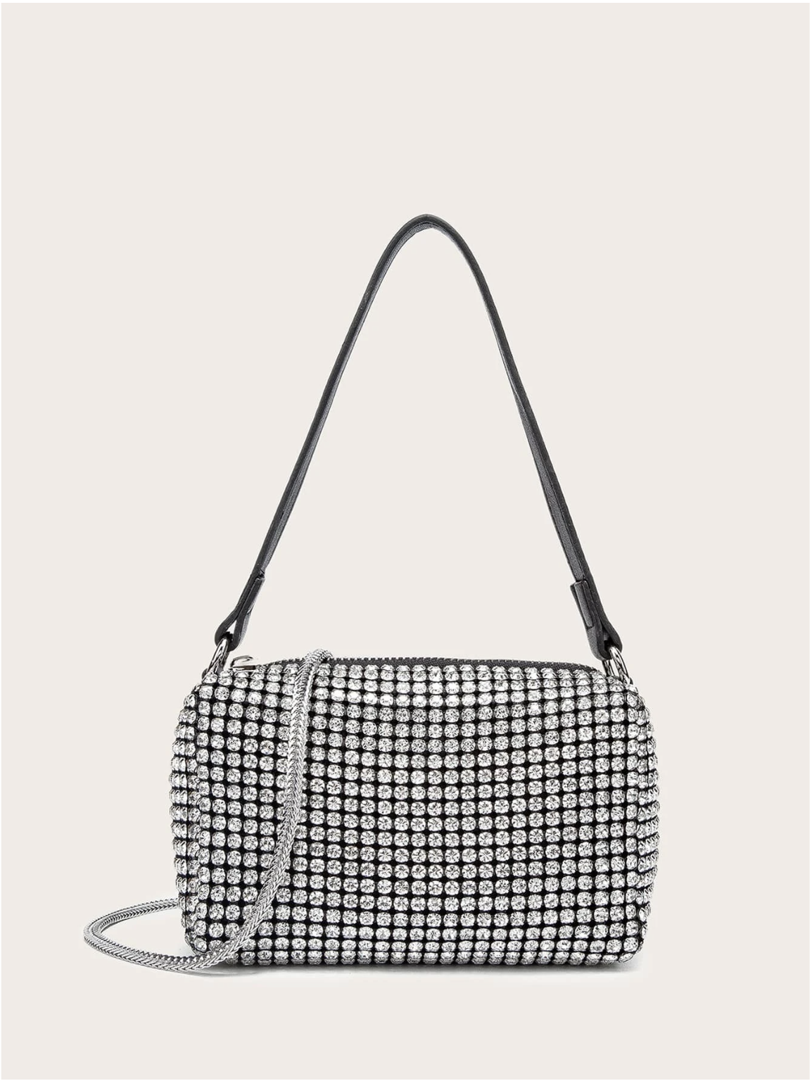 Bolso diamantes incrustados