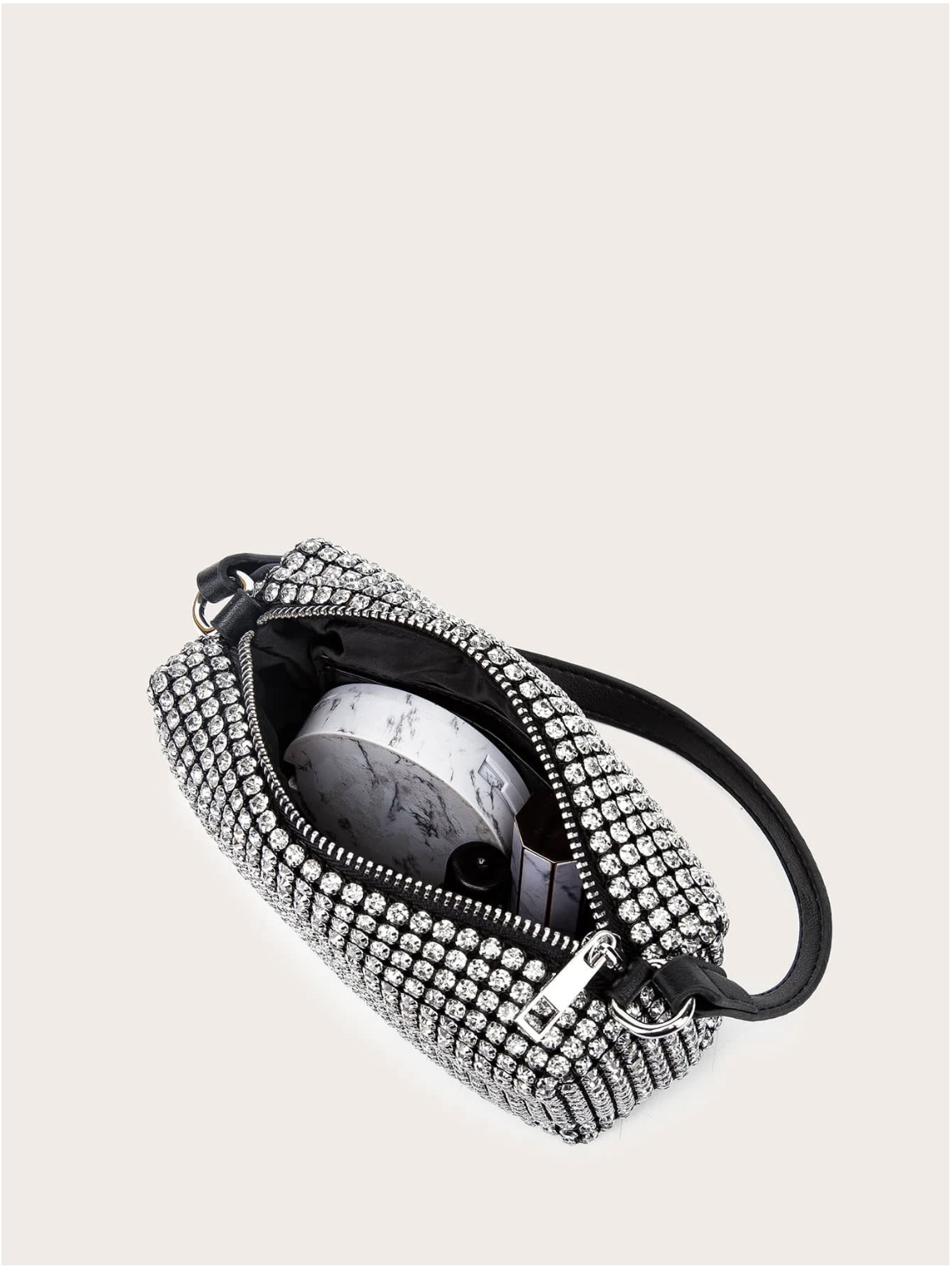 Bolso diamantes incrustados