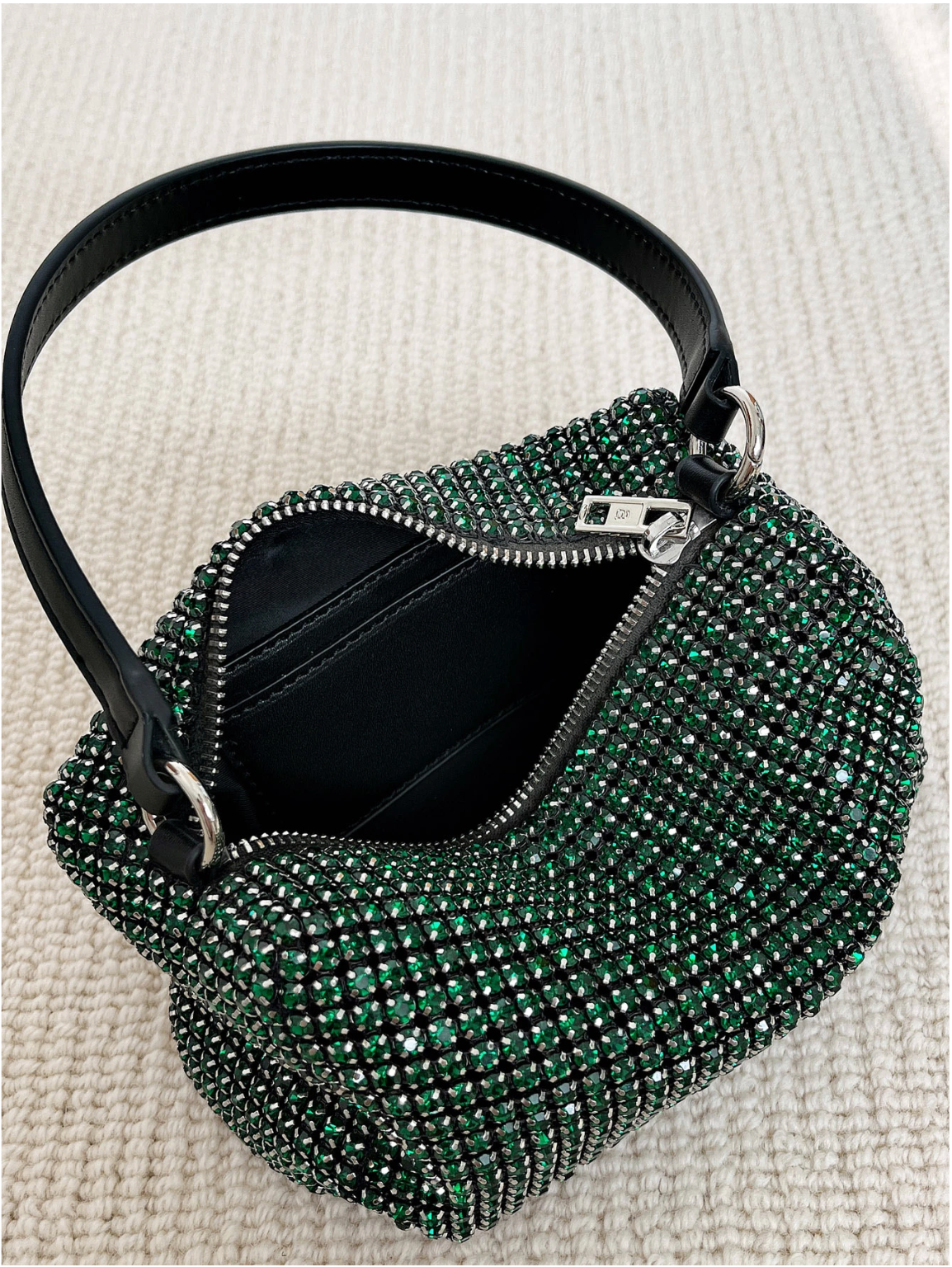 Bolso diamantes incrustados