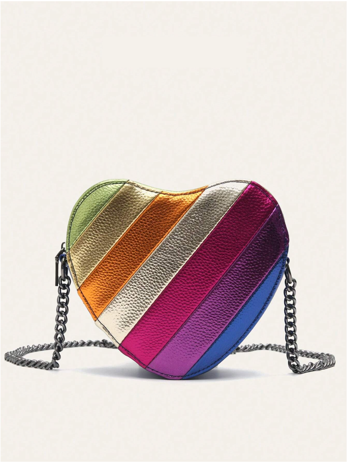 Bolso corazón multicolor