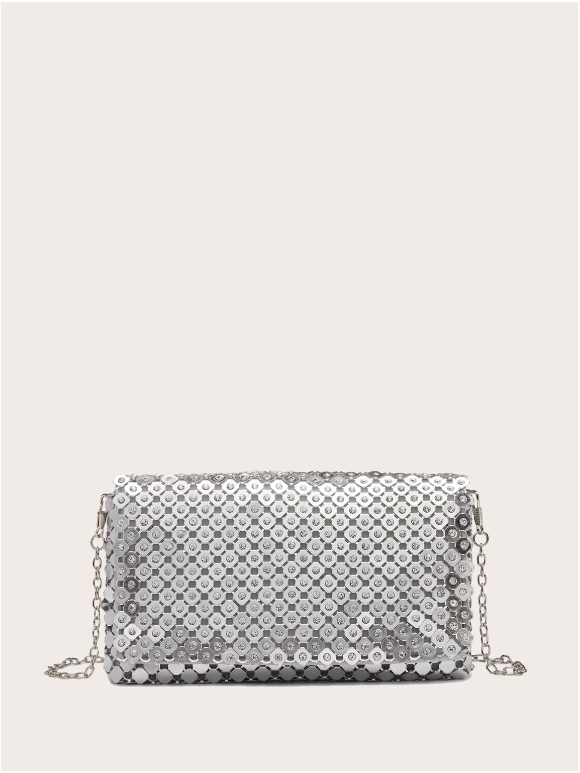 Bolso cartera lentejuelas metálicas