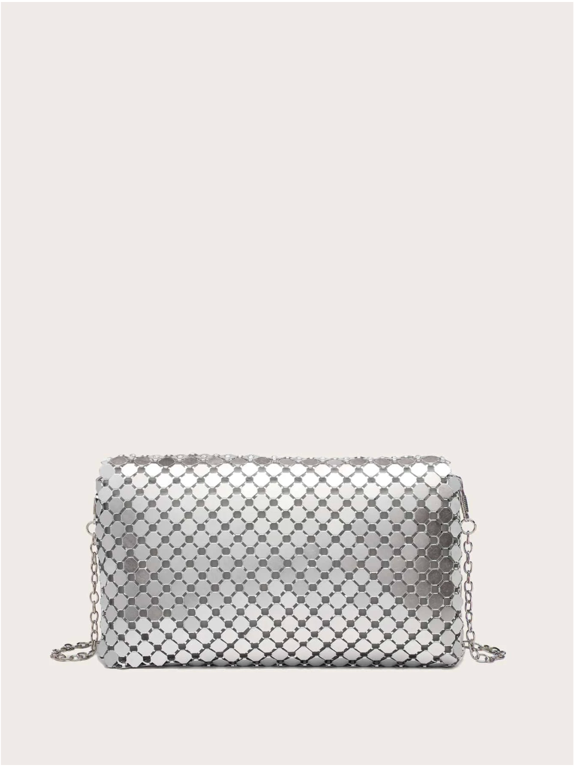 Bolso cartera lentejuelas metálicas