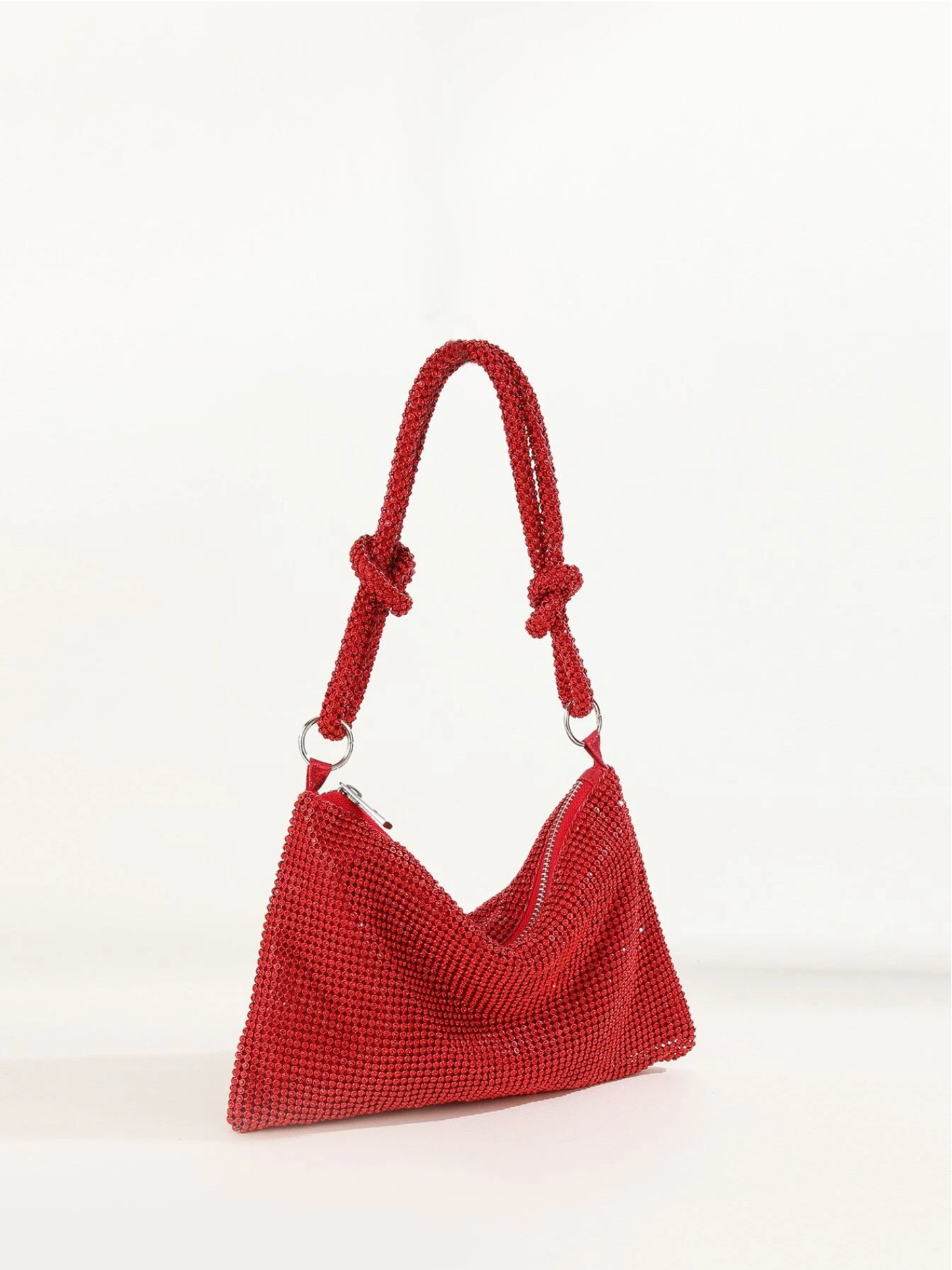 Bolso diamantes nudo
