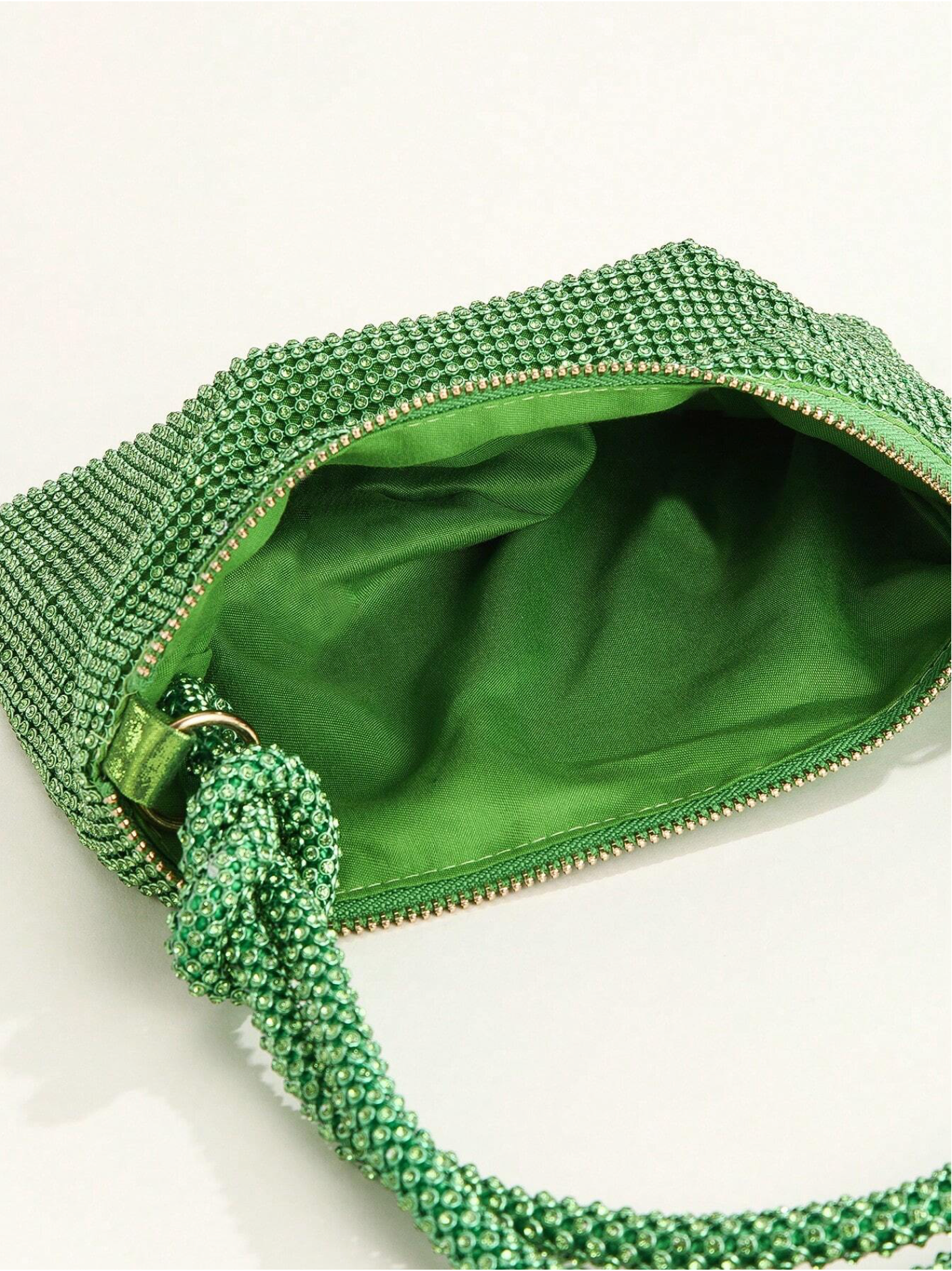 Bolso diamantes nudo