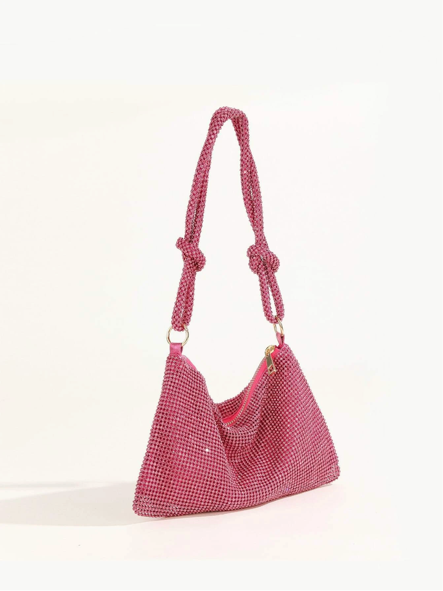Bolso diamantes nudo