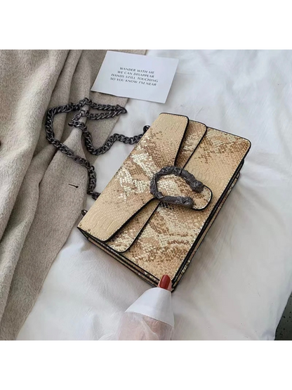 Bolso serpiente hebilla