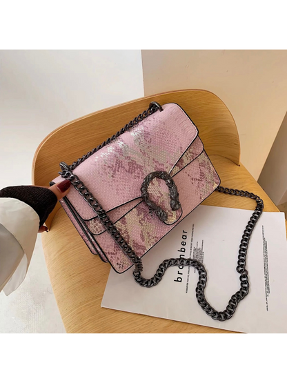 Bolso serpiente hebilla