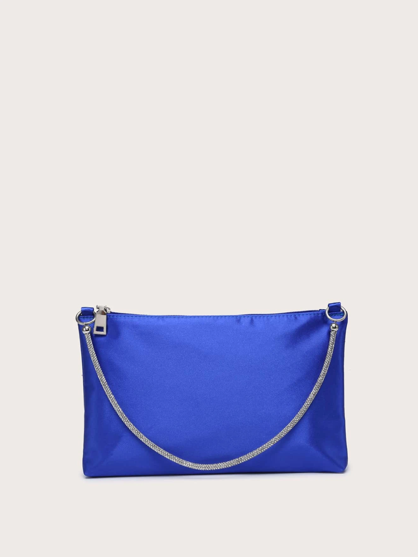 Bolso sobre satín diamantes