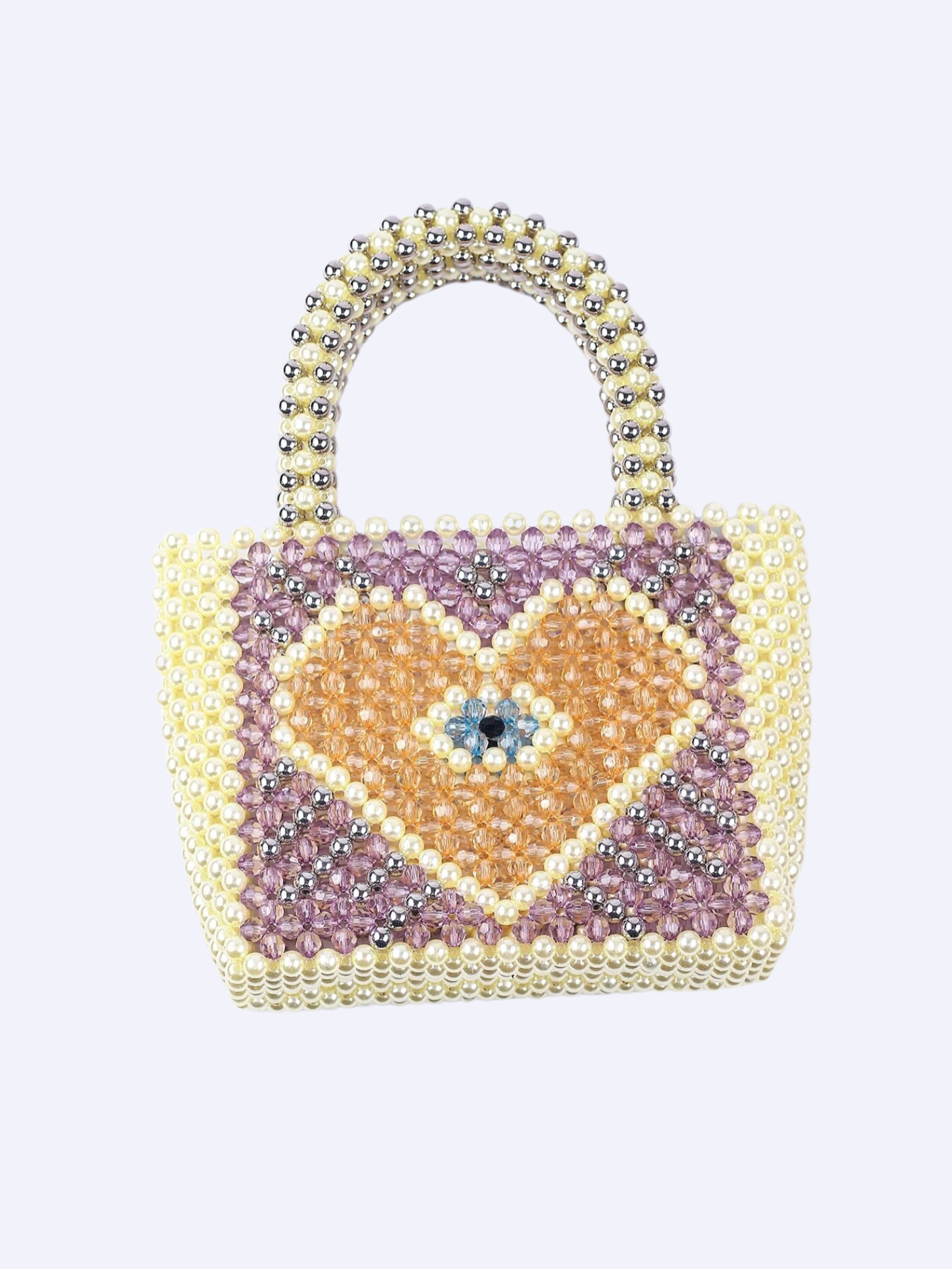 Bolso cuentas corazón ojo protector