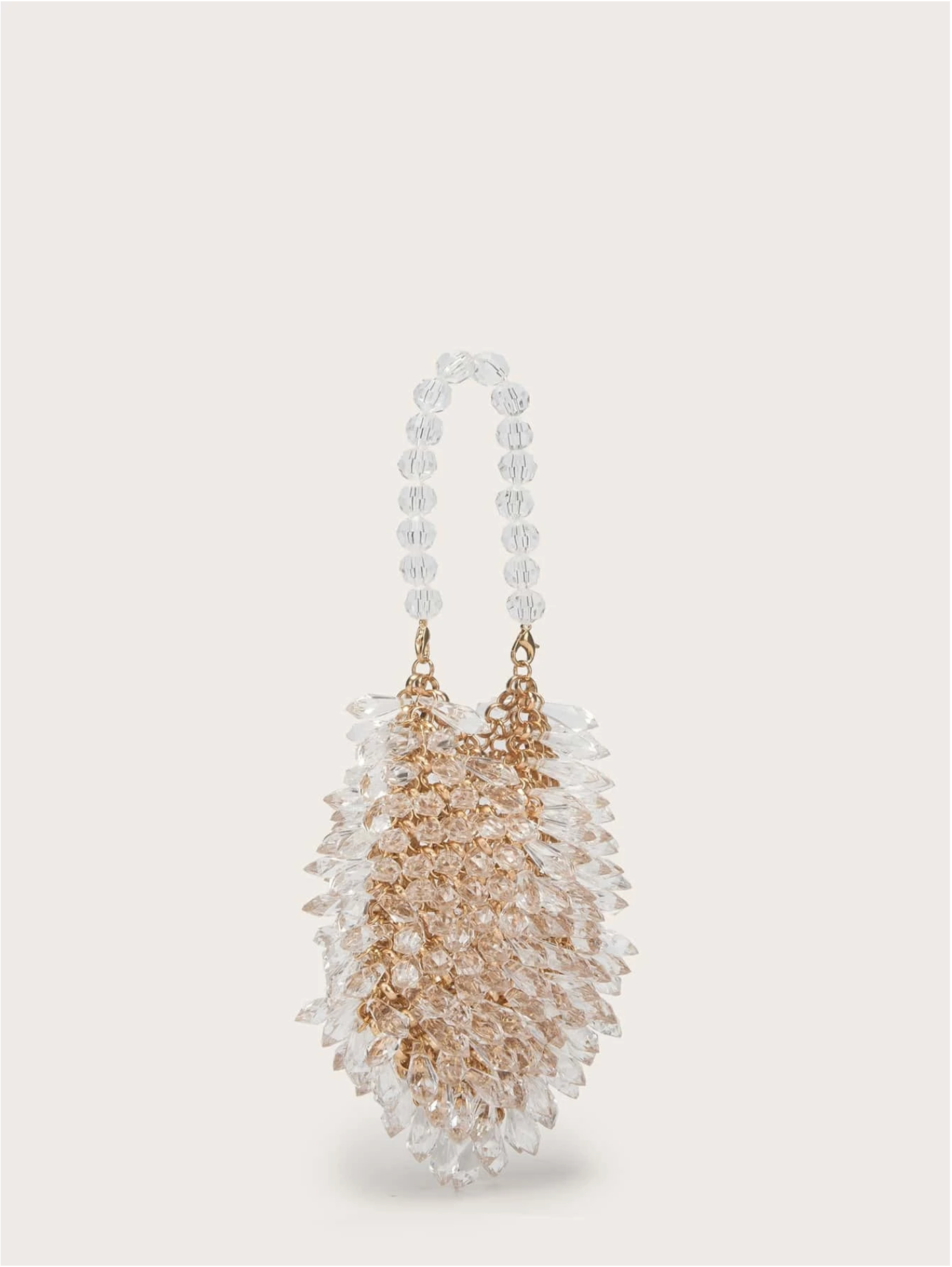 Bolso mini tejido cristales
