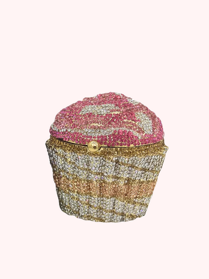 Bolso mini cupcake diamantes